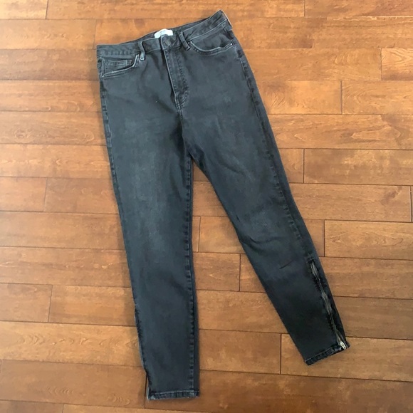 Black/Charcoal Skinny Jeans - Picture 1 of 5